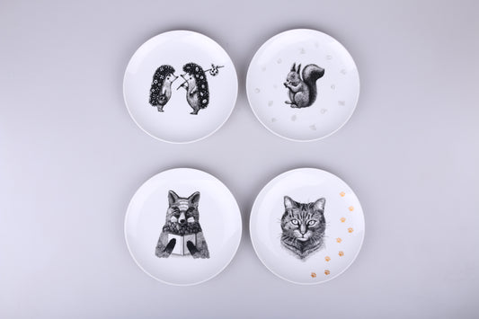 talerze porcelanowe z nadrukiem certyfikowanym do kontaktu z jedzeniem ISO 9001:2015 