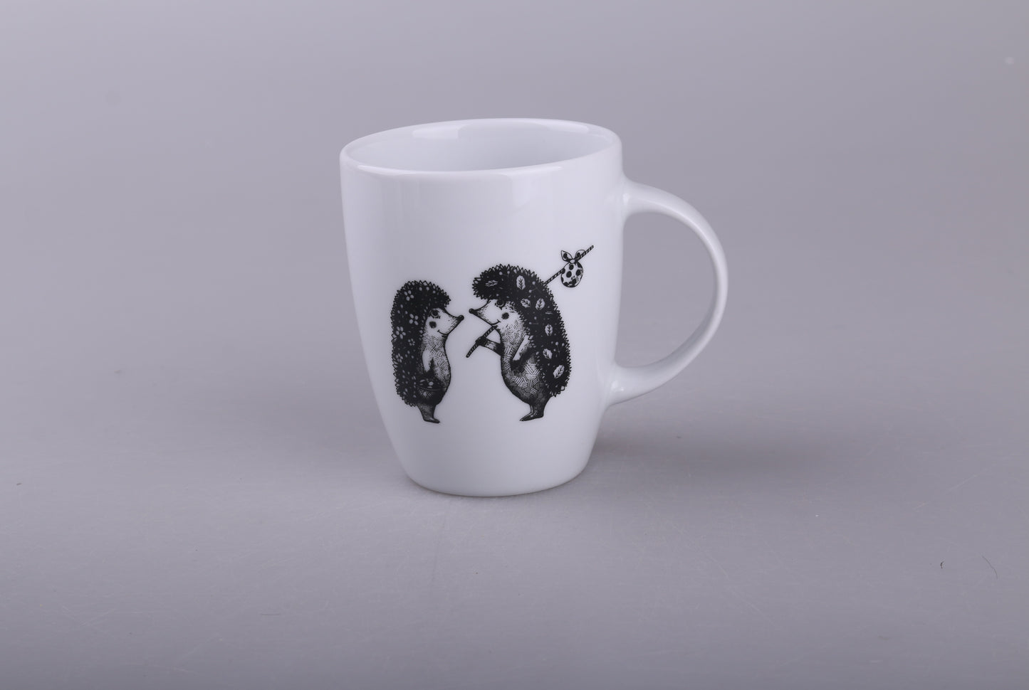 unikalny kubek z parą jeży