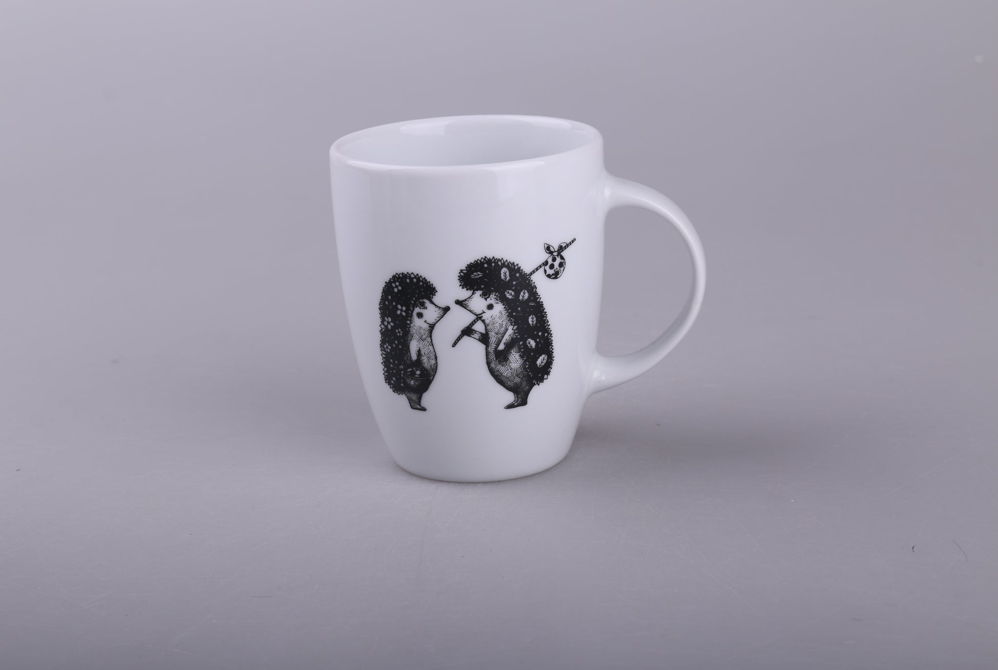 unikalny kubek z parą jeży