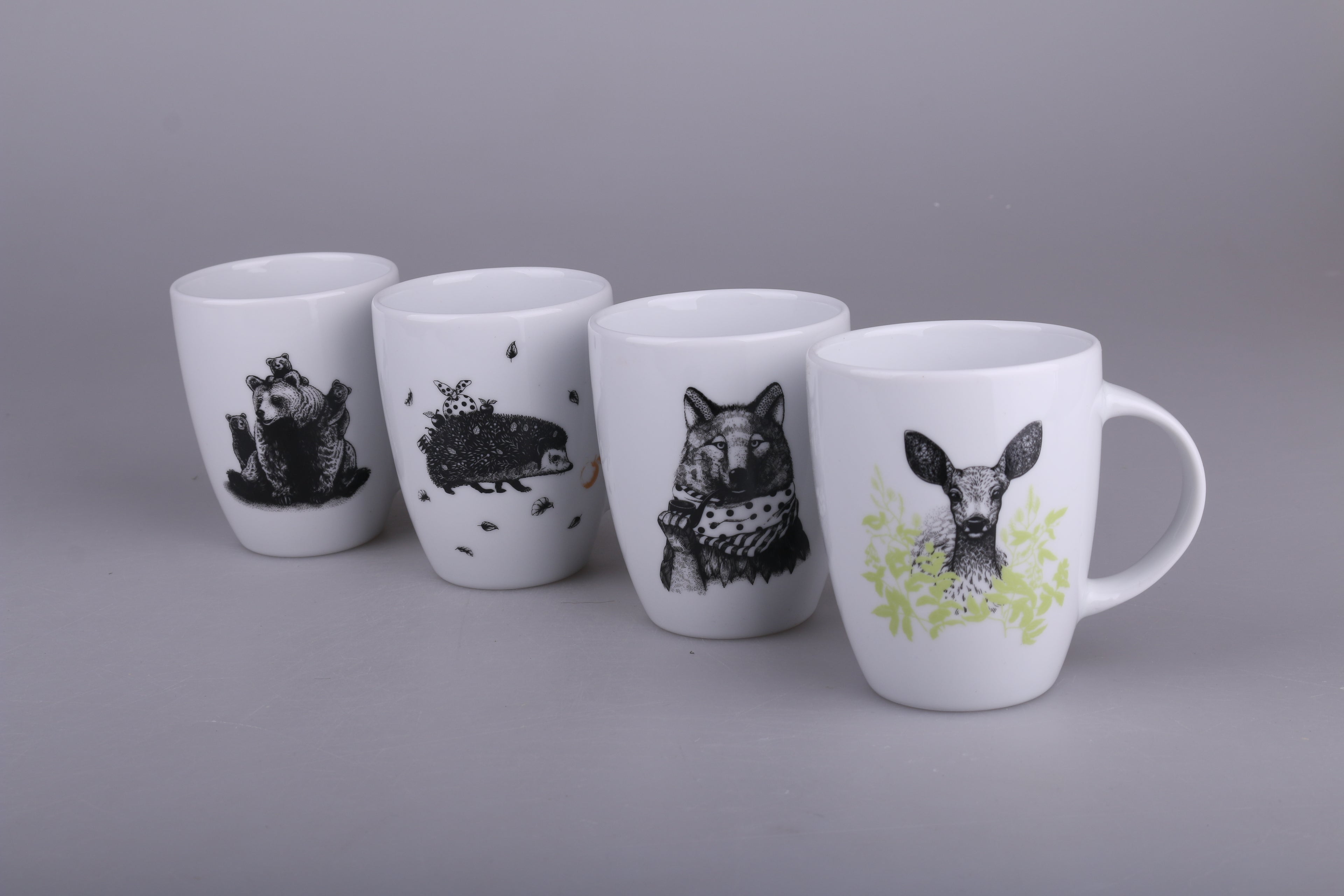 kubki porcelanowe z nadrukiem certyfikowanym do kontaktu z jedzeniem i piciem ISO 9001:2015