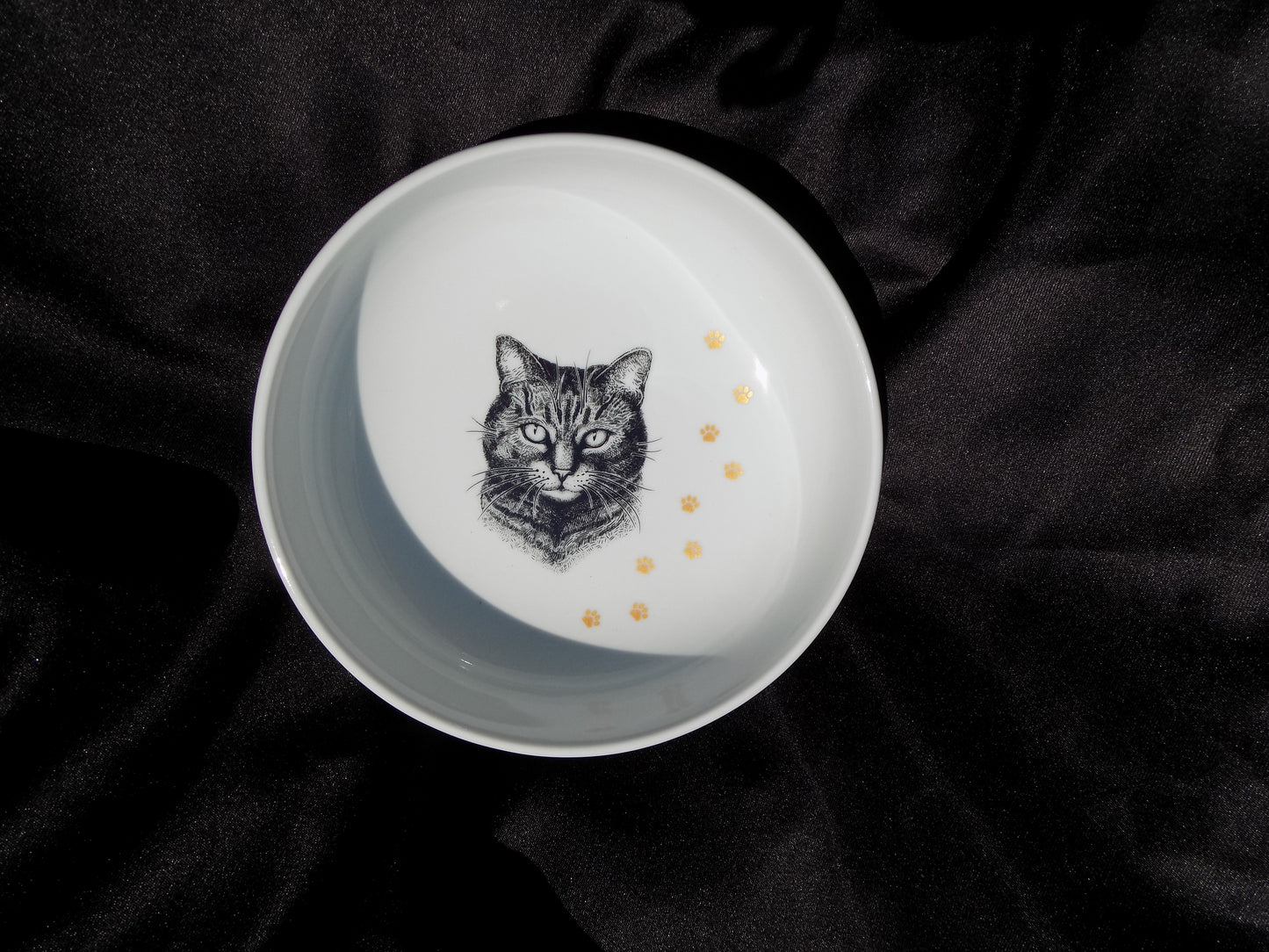 miska porcelanowa z kotem