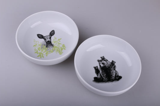 miski porcelanowe z dekoracją certyfikowaną do kontaktu z jedzeniem ISO 9001:2015